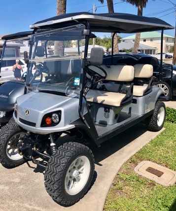 New Yellow and Blue Golf Cart Rentals